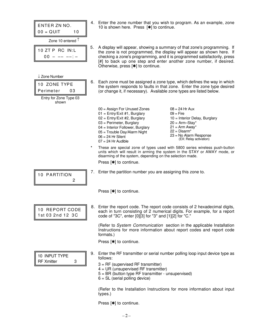 Guardian Technologies N7001V2, VISTA-40 installation instructions NTE R ZN no 