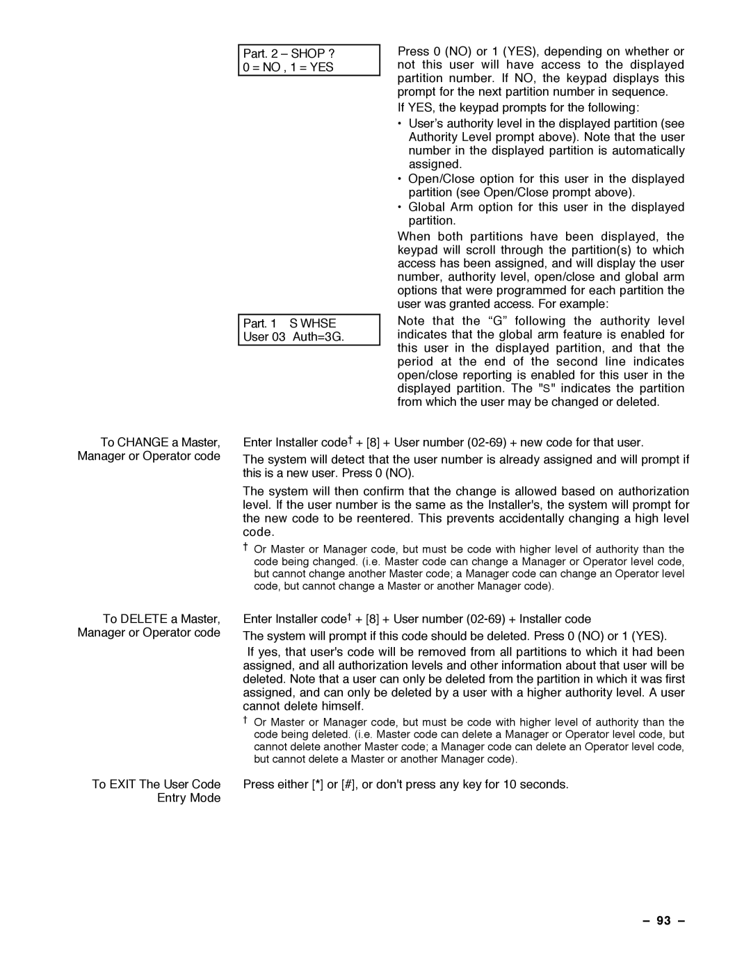 Guardian Technologies VISTA-40, N7001V2 installation instructions 93 Ð 