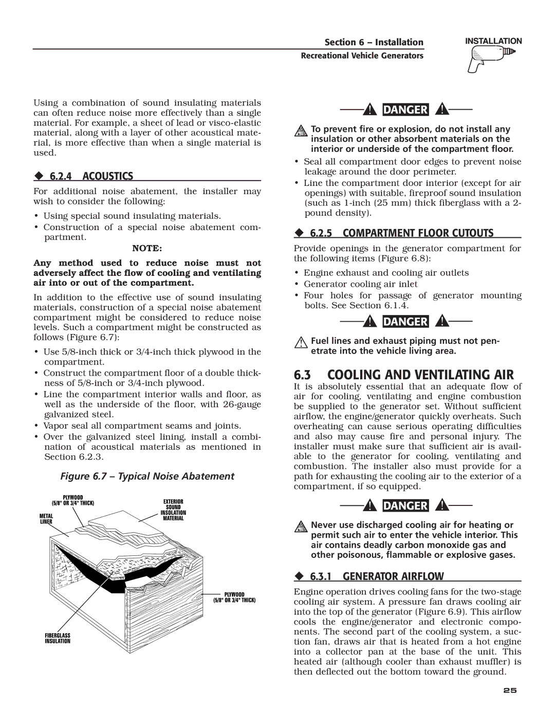 Guardian Technologies 004702-0, 004703-0, 004704-0, 004705-0, 004706-0, 004707-0 owner manual Cooling and Ventilating AIR 