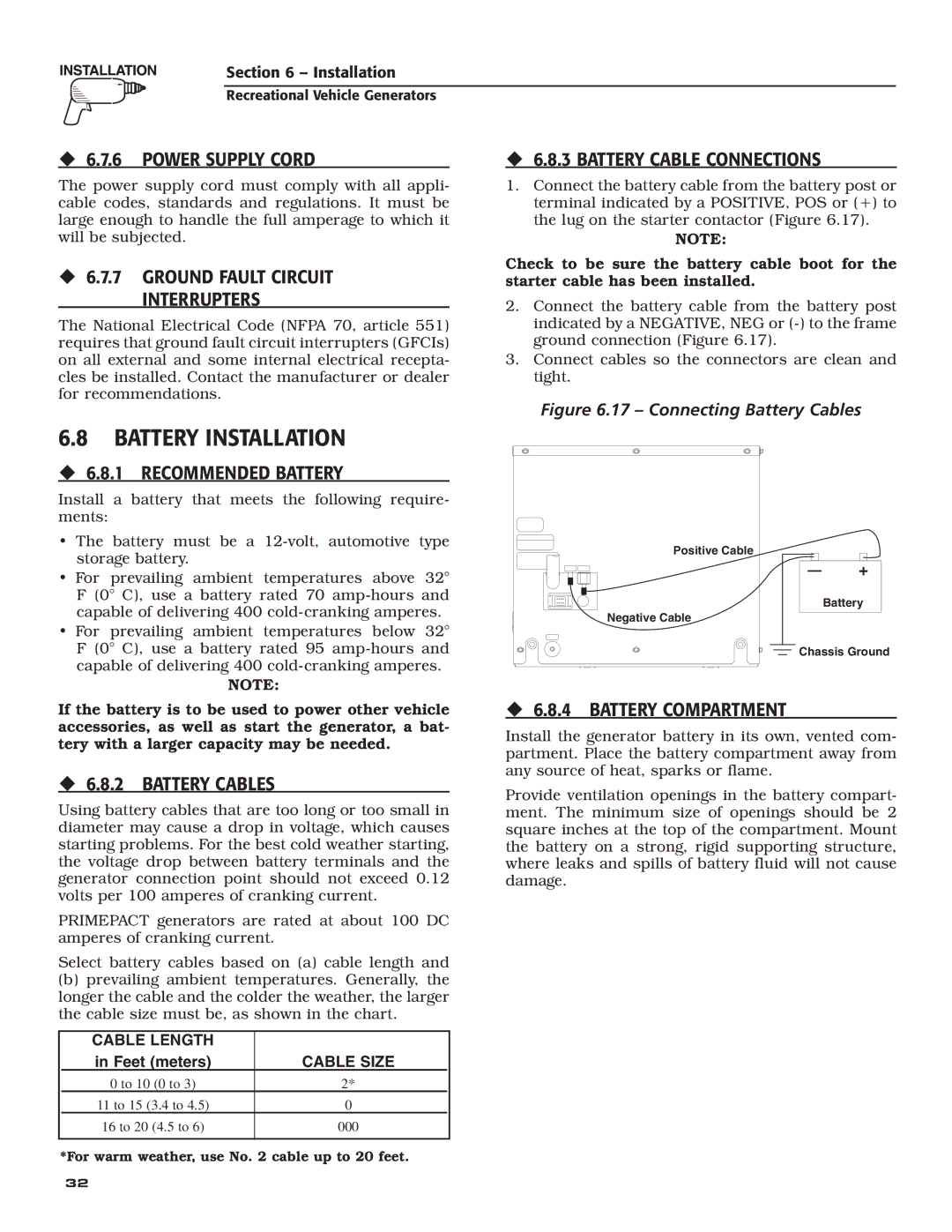 Guardian Technologies 004702-0, 004703-0, 004704-0, 004705-0, 004706-0, 004707-0 owner manual Battery Installation 