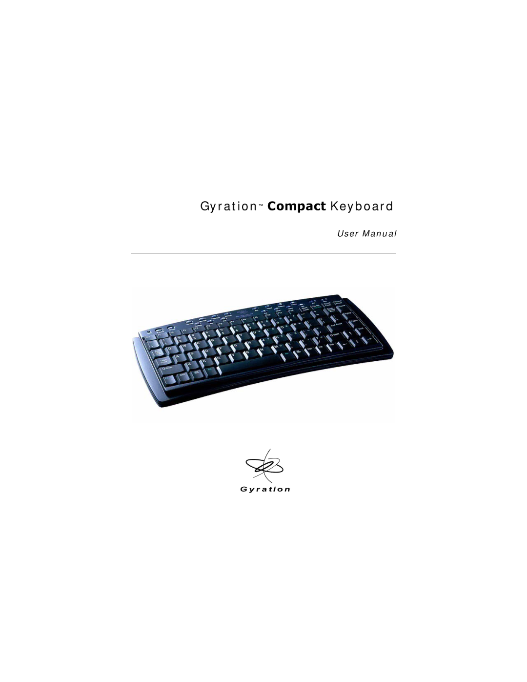 Gyration user manual Gyration Compact Keyboard 