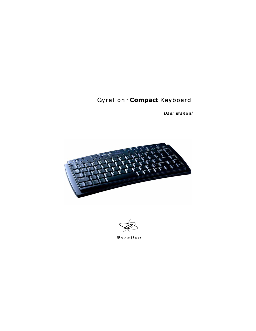 Gyration user manual Gyration Compact Keyboard, User Manual 