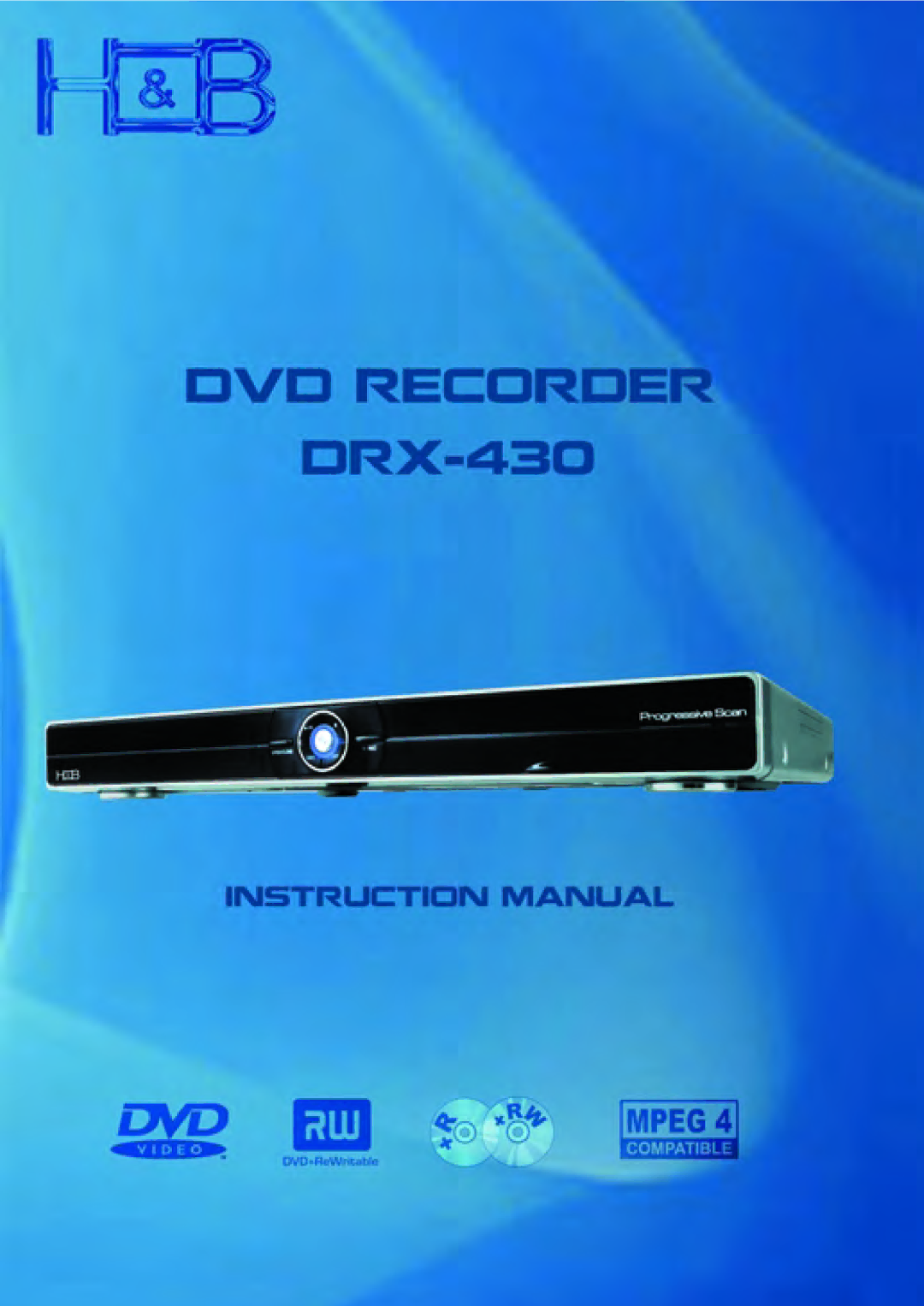 H & B DRX-430 manual 