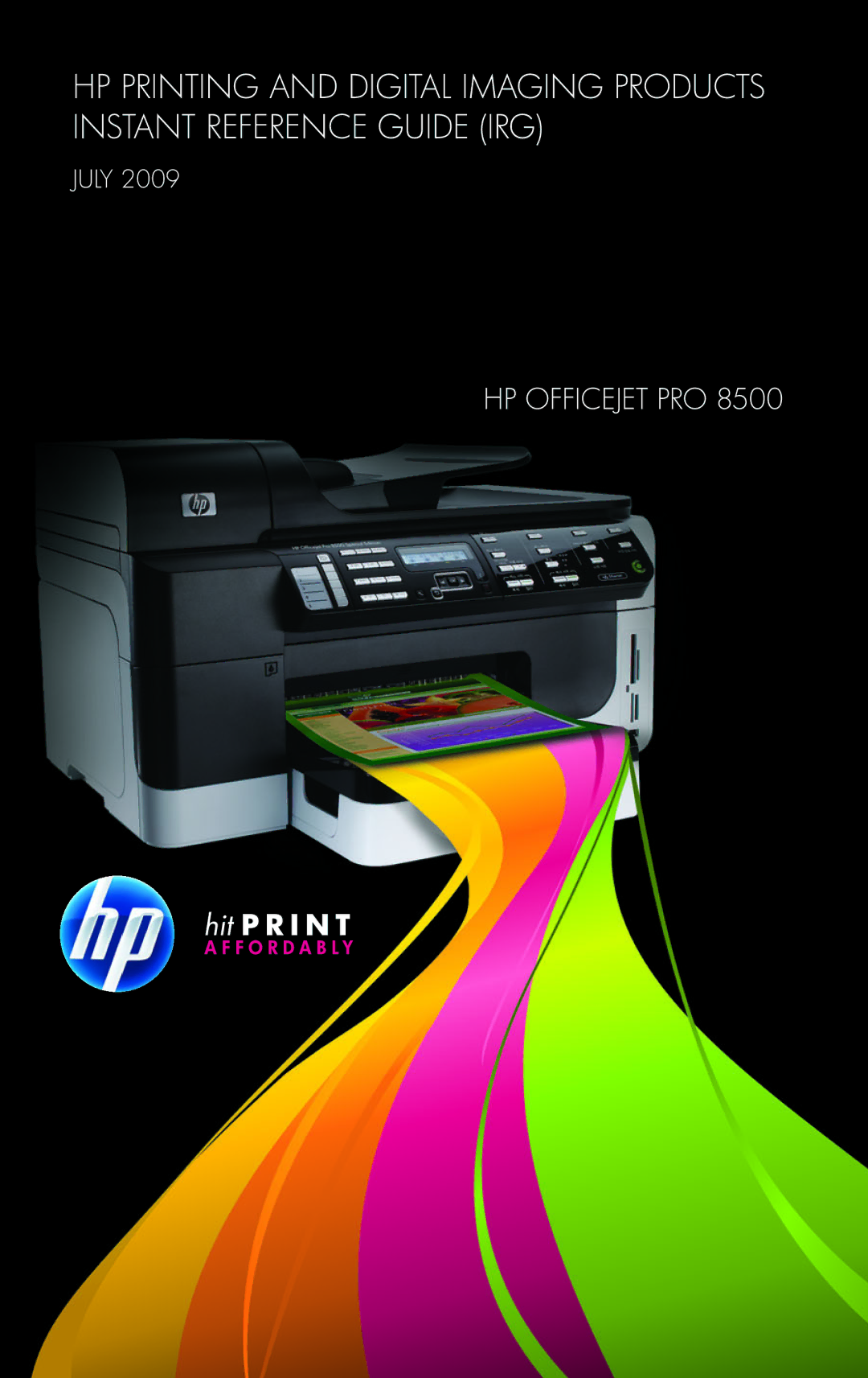 H-P Products PRO 8500 manual HP Officejet PRO 