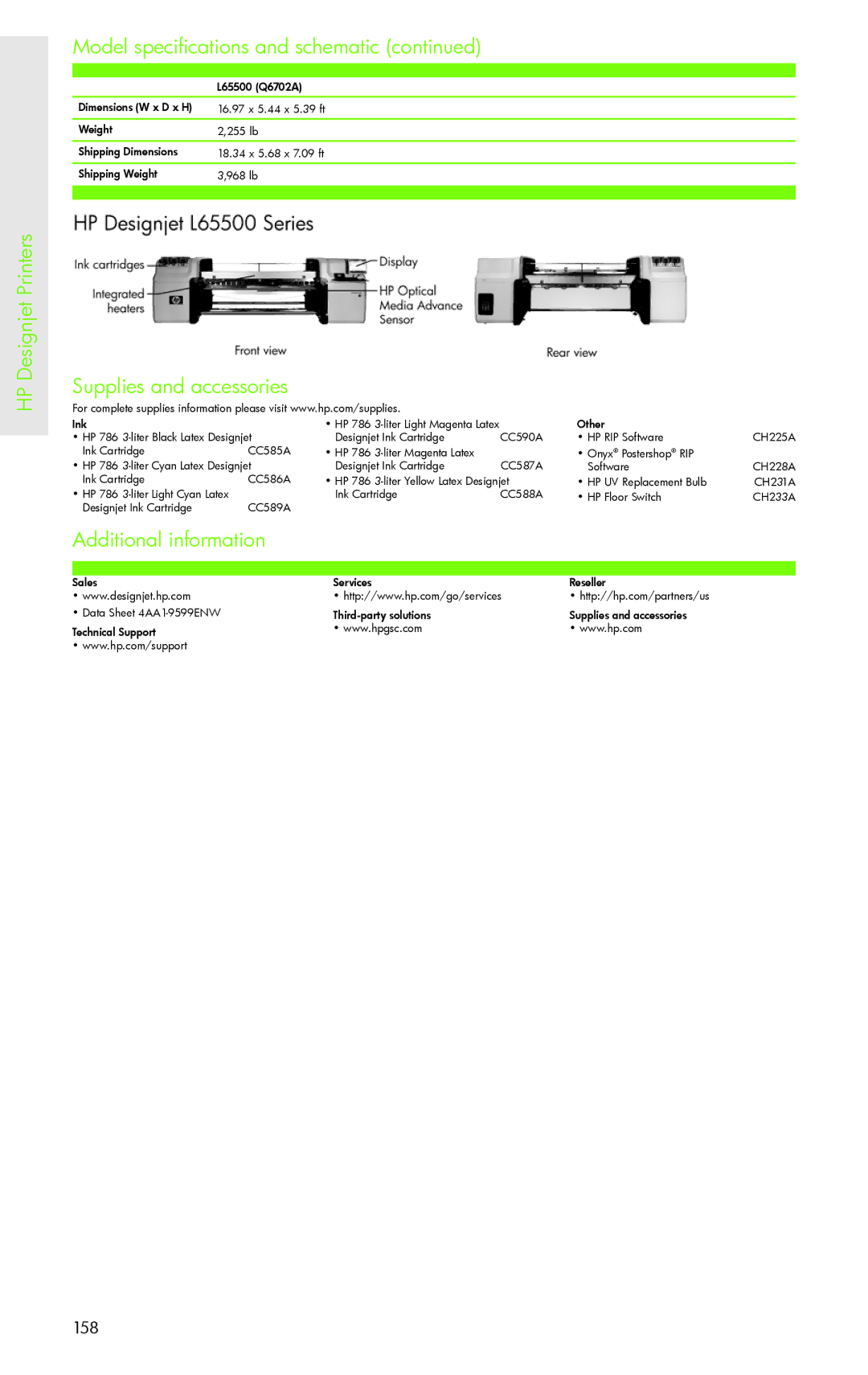 H-P Products PRO 8500 manual 158 