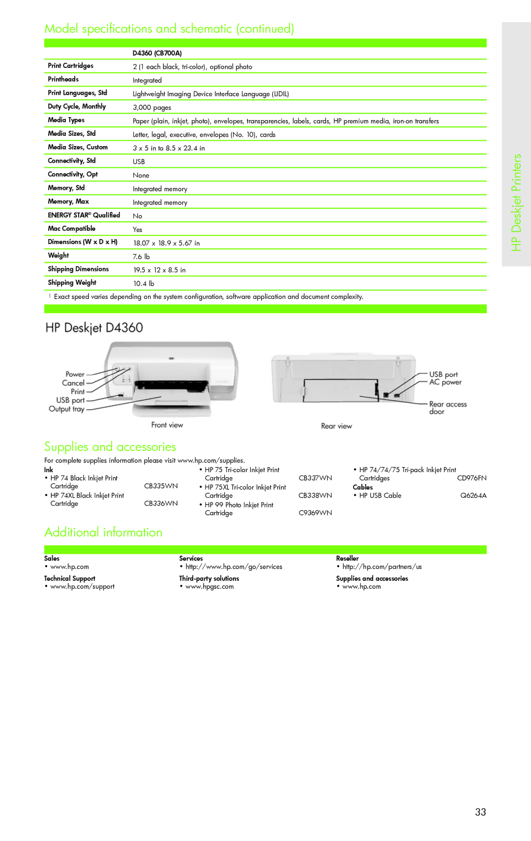 H-P Products PRO 8500 manual Usb, CB337WN, CD976FN, CB335WN, CB338WN, CB336WN 