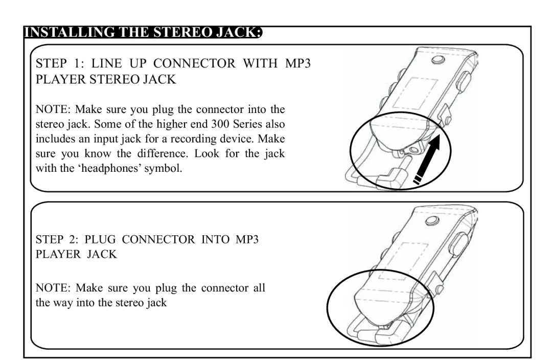 H2O Audio D2-1C1, DV-i700 instruction manual Installing the Stereo Jack 