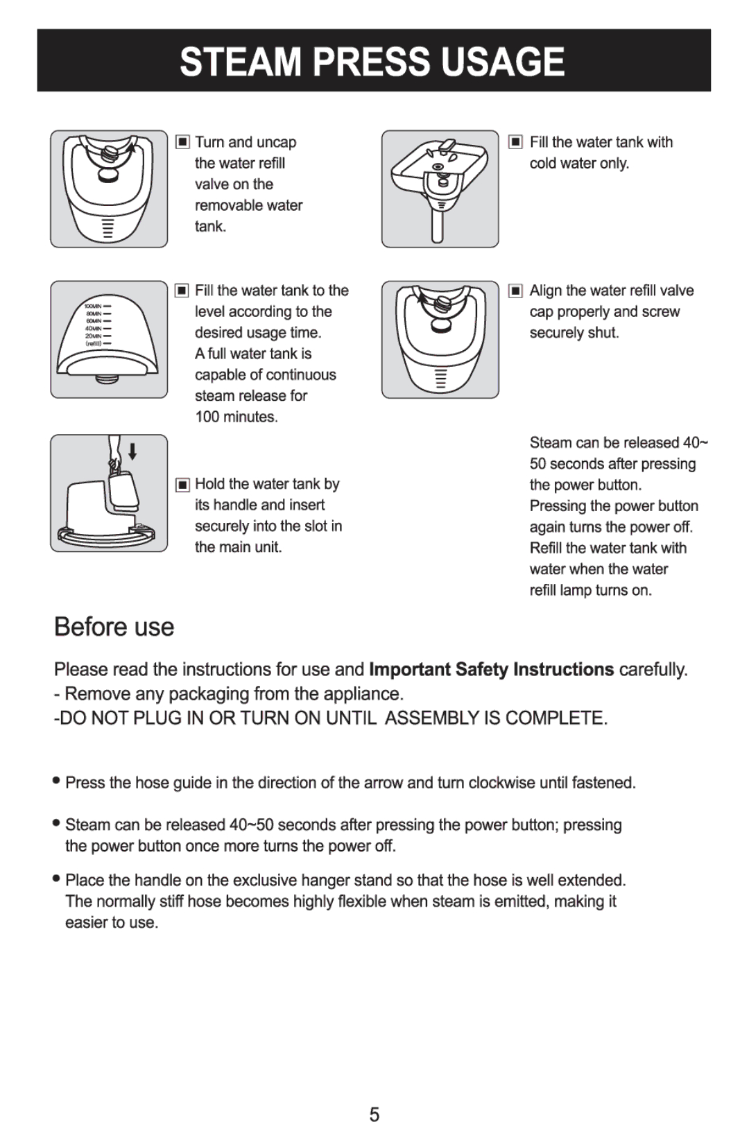 Haan GS-20 manual 