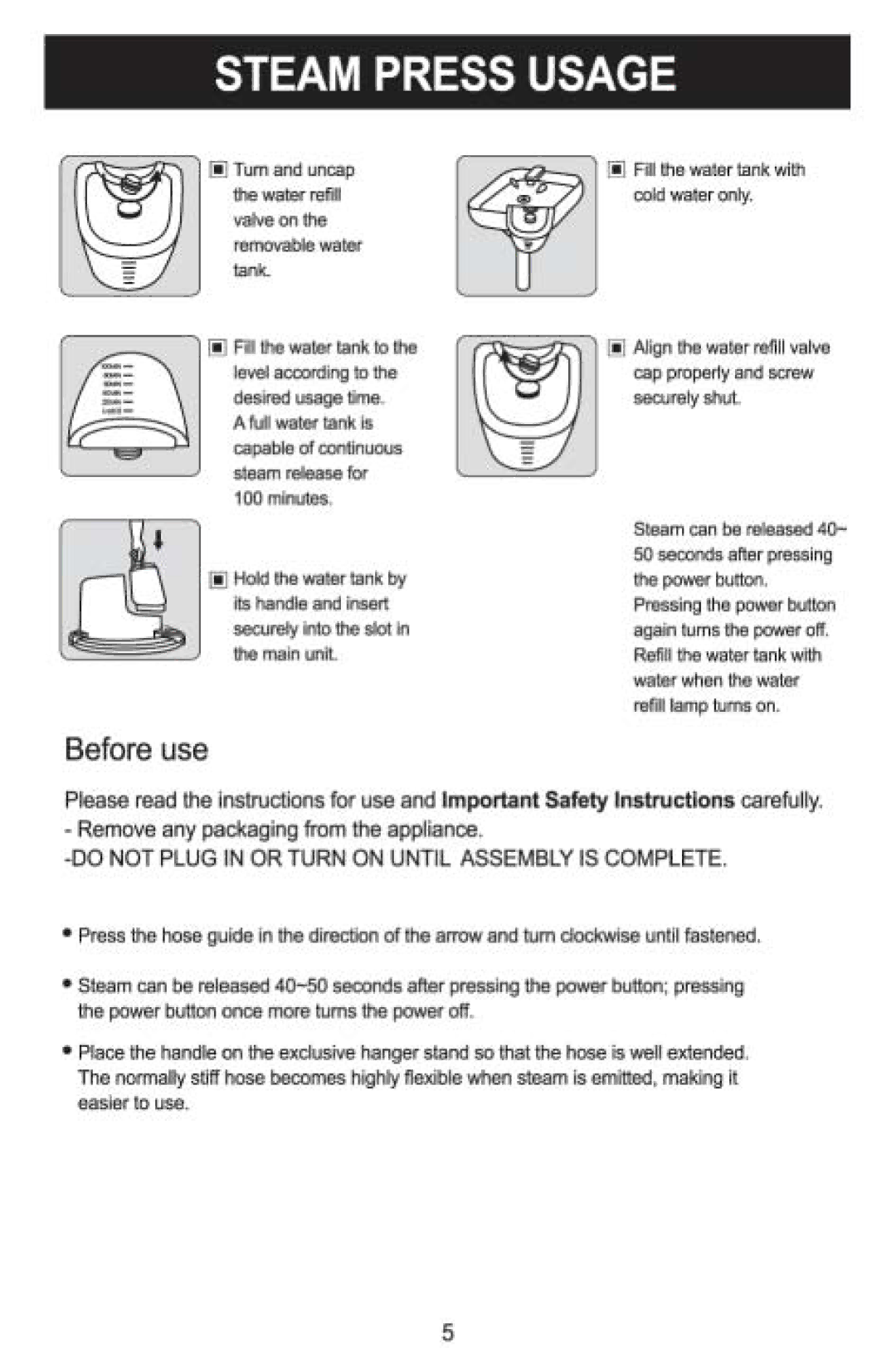 Haan GS-20 manual 