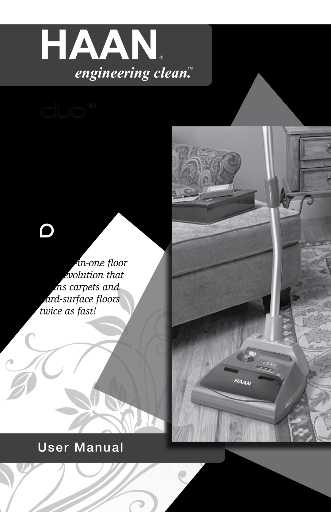 Haan HD-50 user manual Steam Sweeper, Floor Sanitizer, Featuring the Power-Lift Brush, with Gentle Ultra-Grip Bristles 