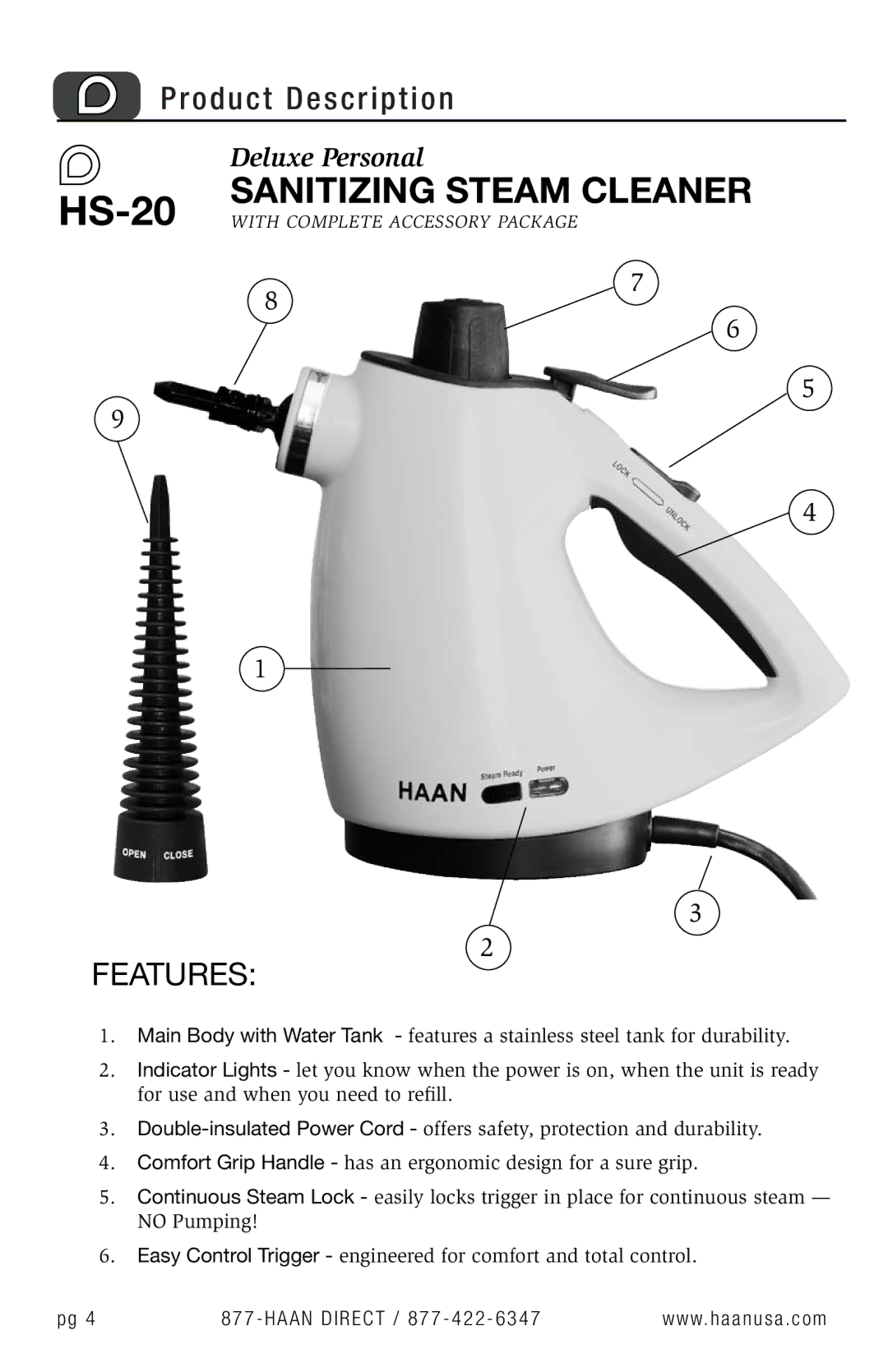 Haan HS-20 user manual 