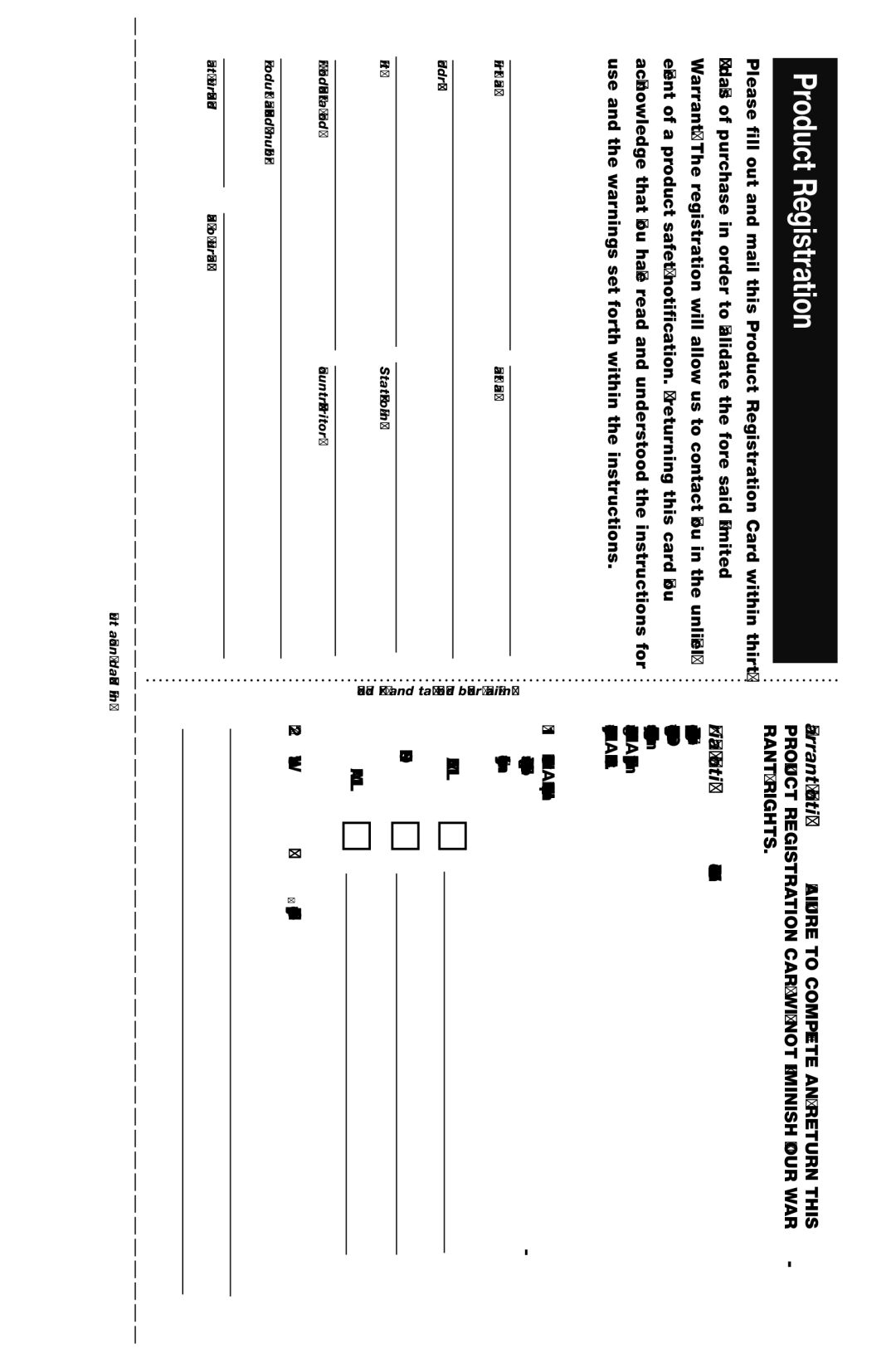 Haan SI-70 instruction manual Product Registration, Phone Mail 