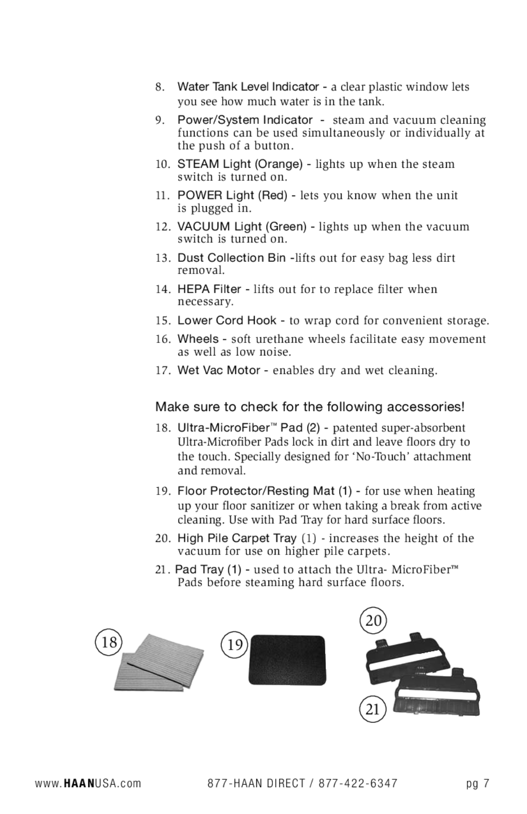 Haan SV-60 user manual 1819 