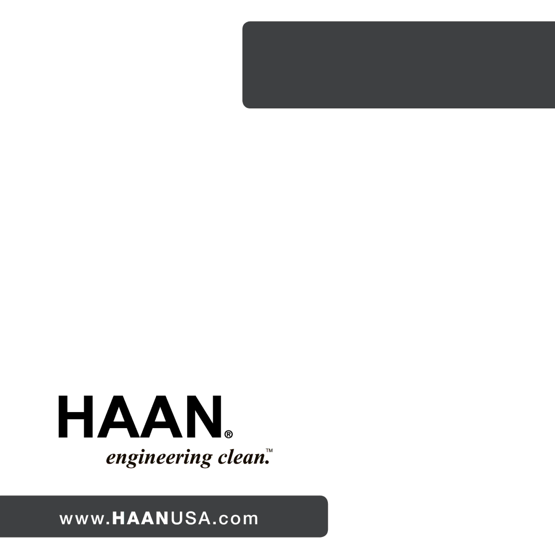 Haan TS-30 user manual 