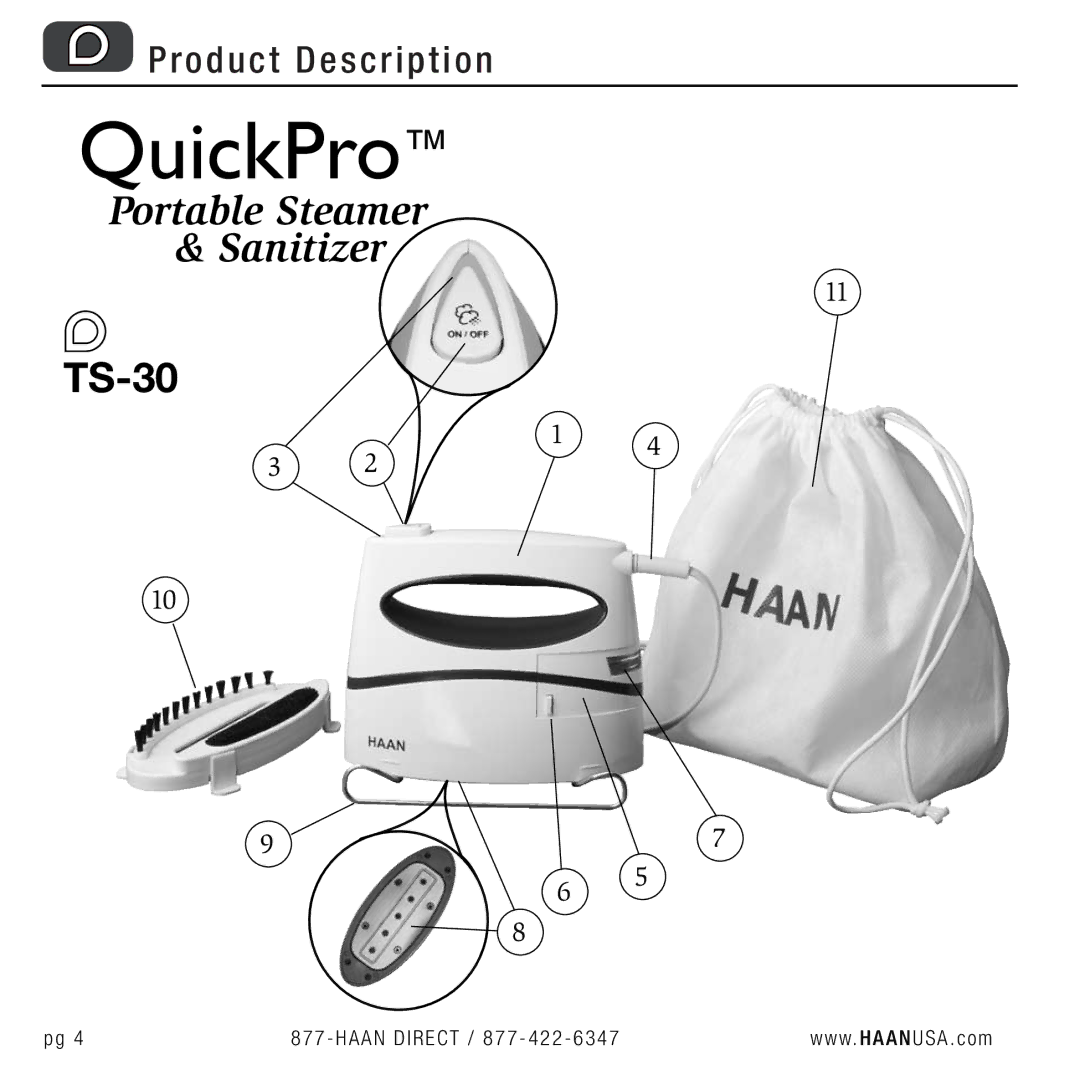 Haan TS-30 user manual QuickPro 