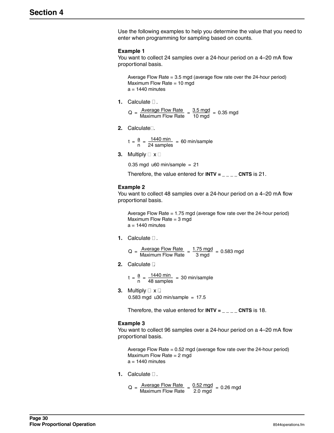 Hach 900 manual Calculate t 