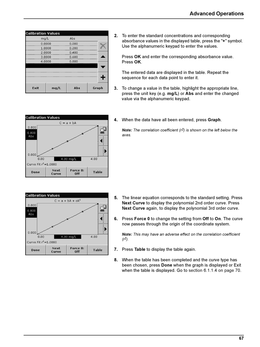 Hach DR 2800 user manual Advanced Operations 