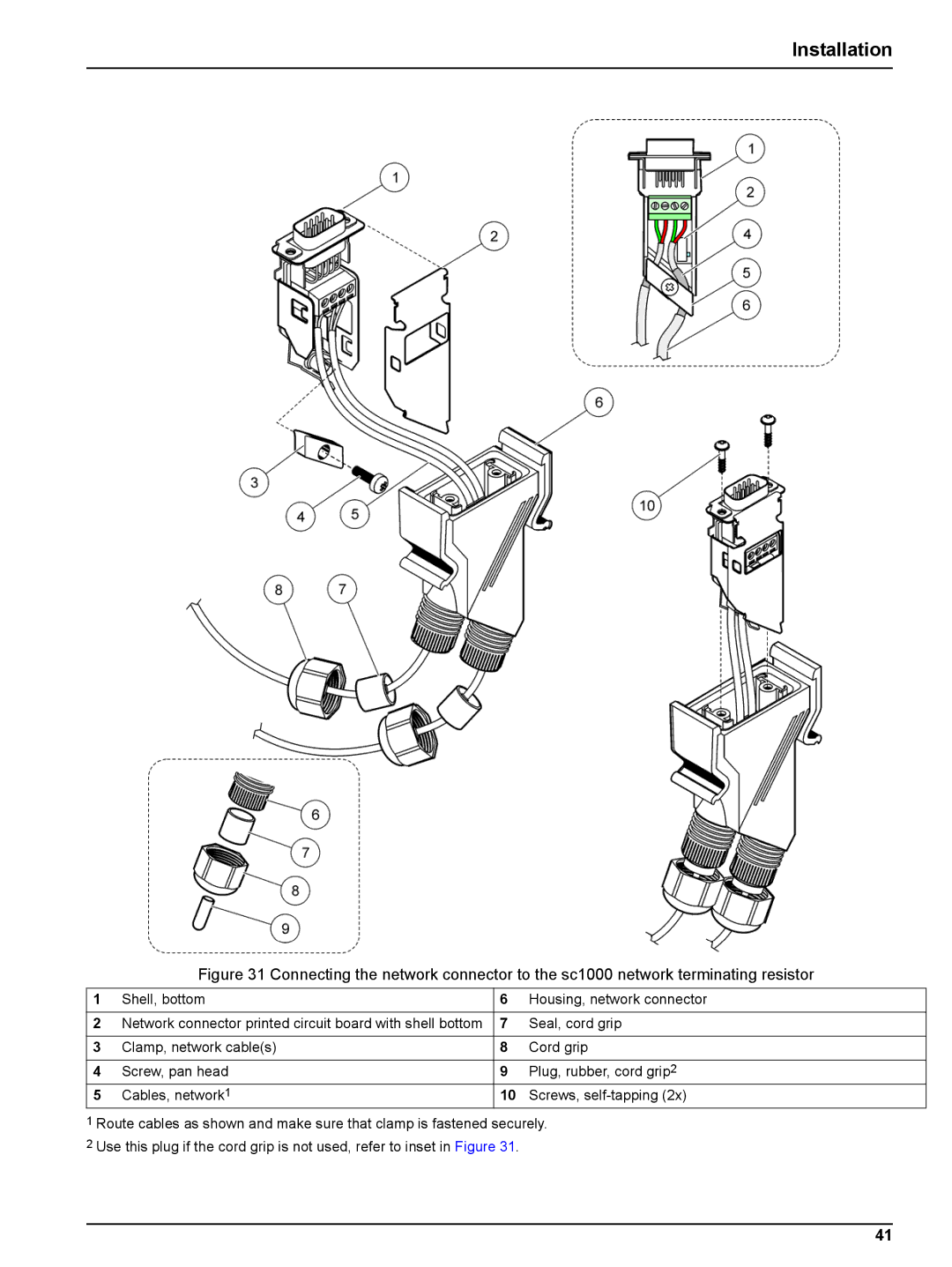 Hach sc1000 user manual Installation 