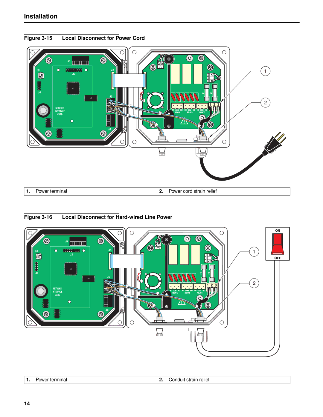 Hach sc100TM installation manual Local Disconnect for Power Cord 