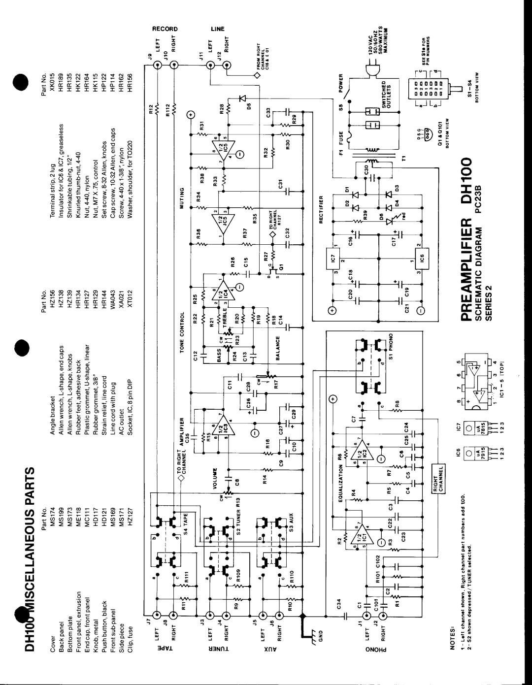 Hafler DH-100 manual 