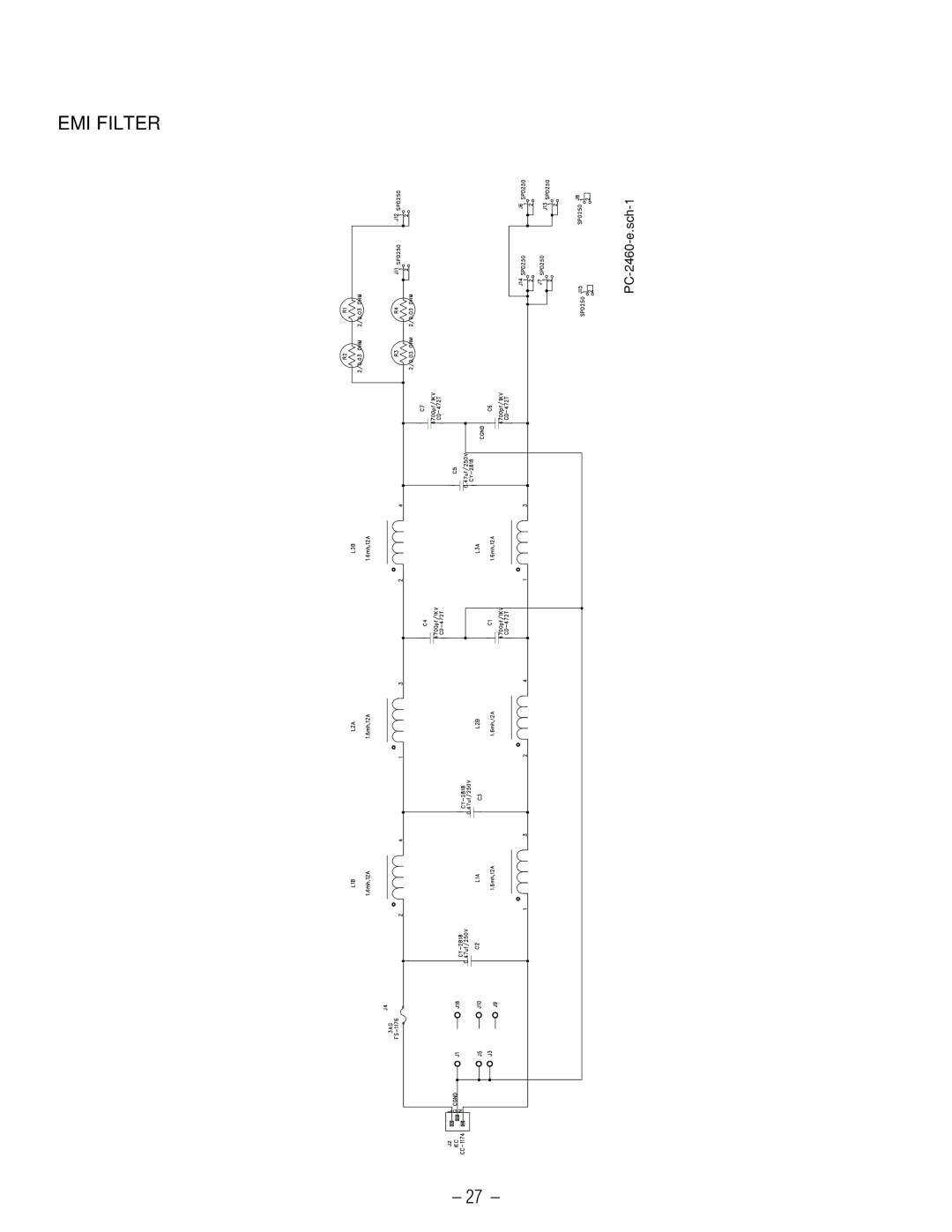 Hafler GX2300CE, GX2600CE manual PC-2460-e.sch-1 