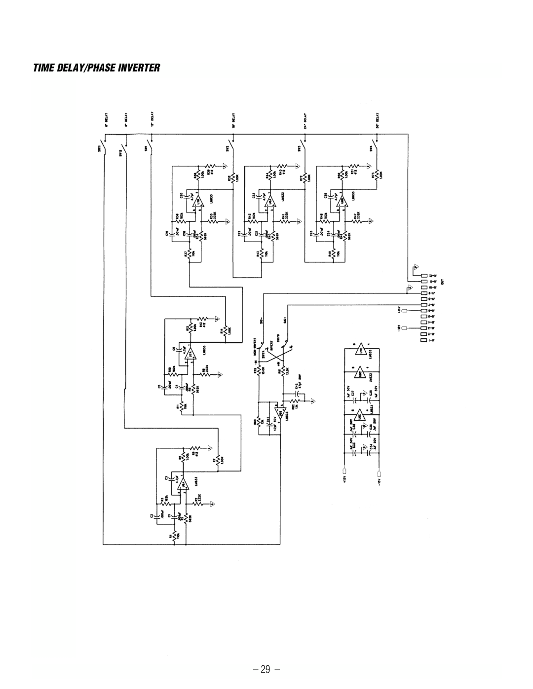 Hafler GX2600CE, GX2300CE manual Time DELAY/PHASE Inverter 