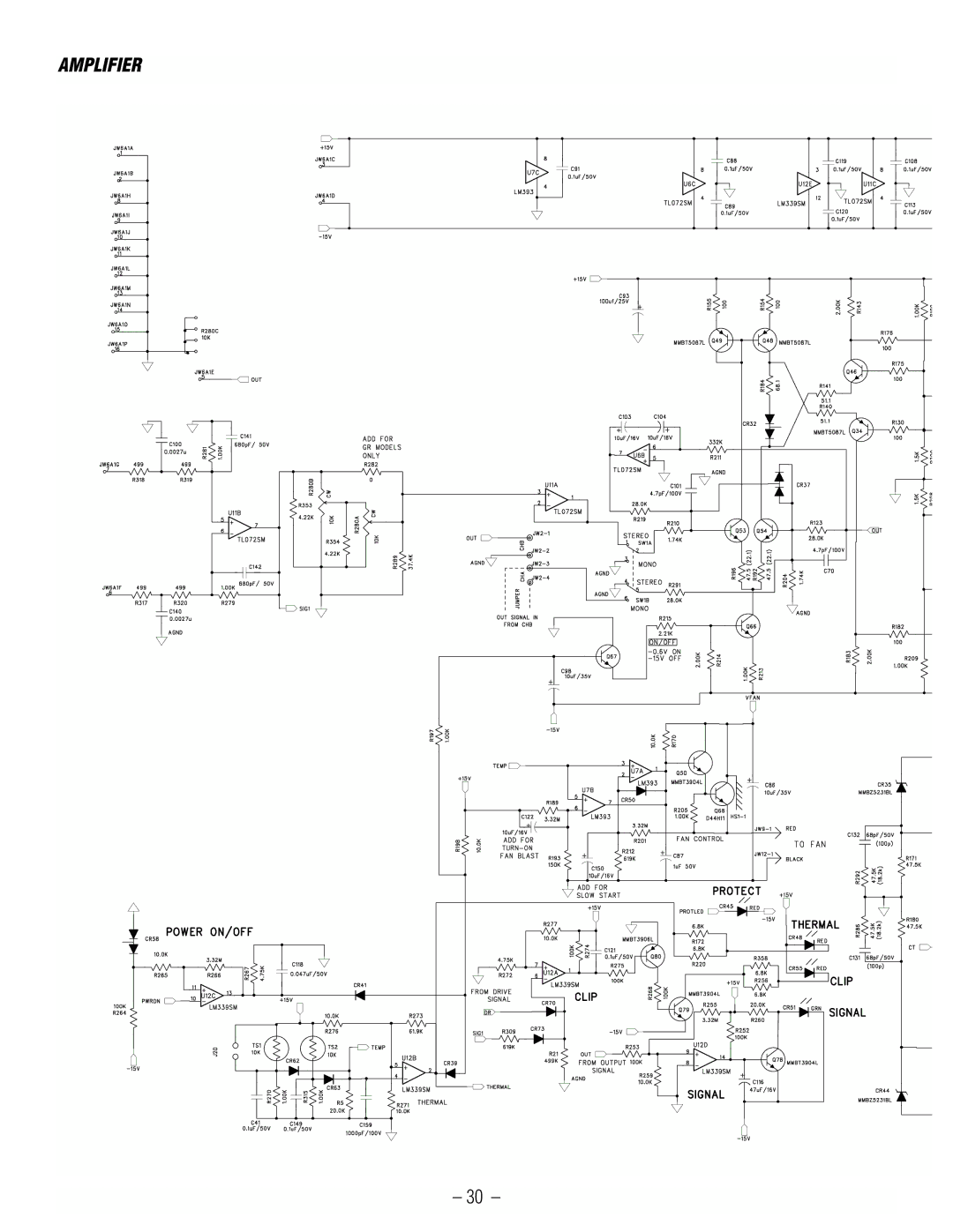 Hafler GX2300CE, GX2600CE manual Amplifier 