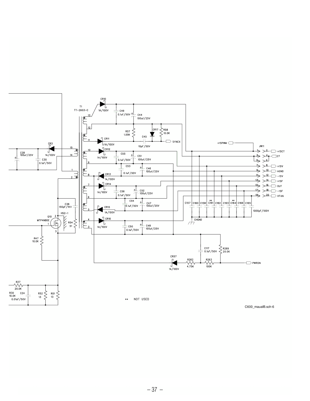 Hafler GX2600CE, GX2300CE manual C600maualB.sch-6 