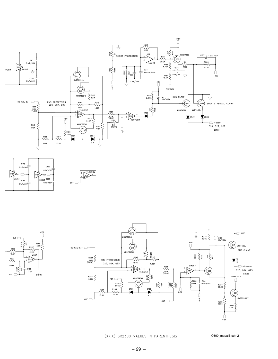 Hafler SR2600, SR2300 owner manual C600maualB.sch-2 