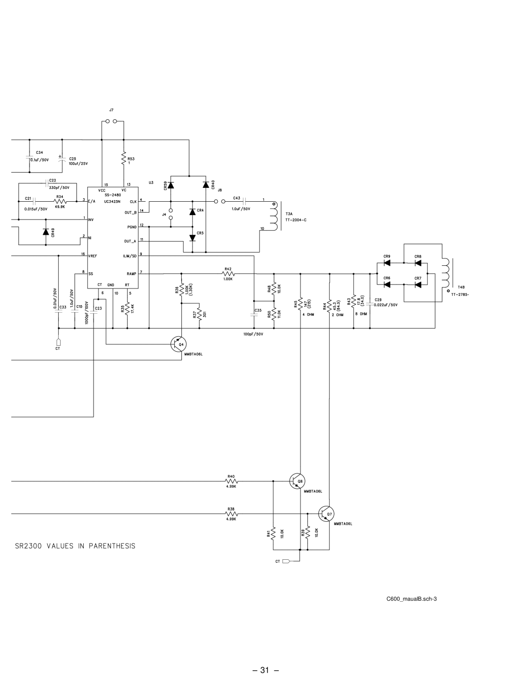 Hafler SR2600, SR2300 owner manual C600maualB.sch-3 