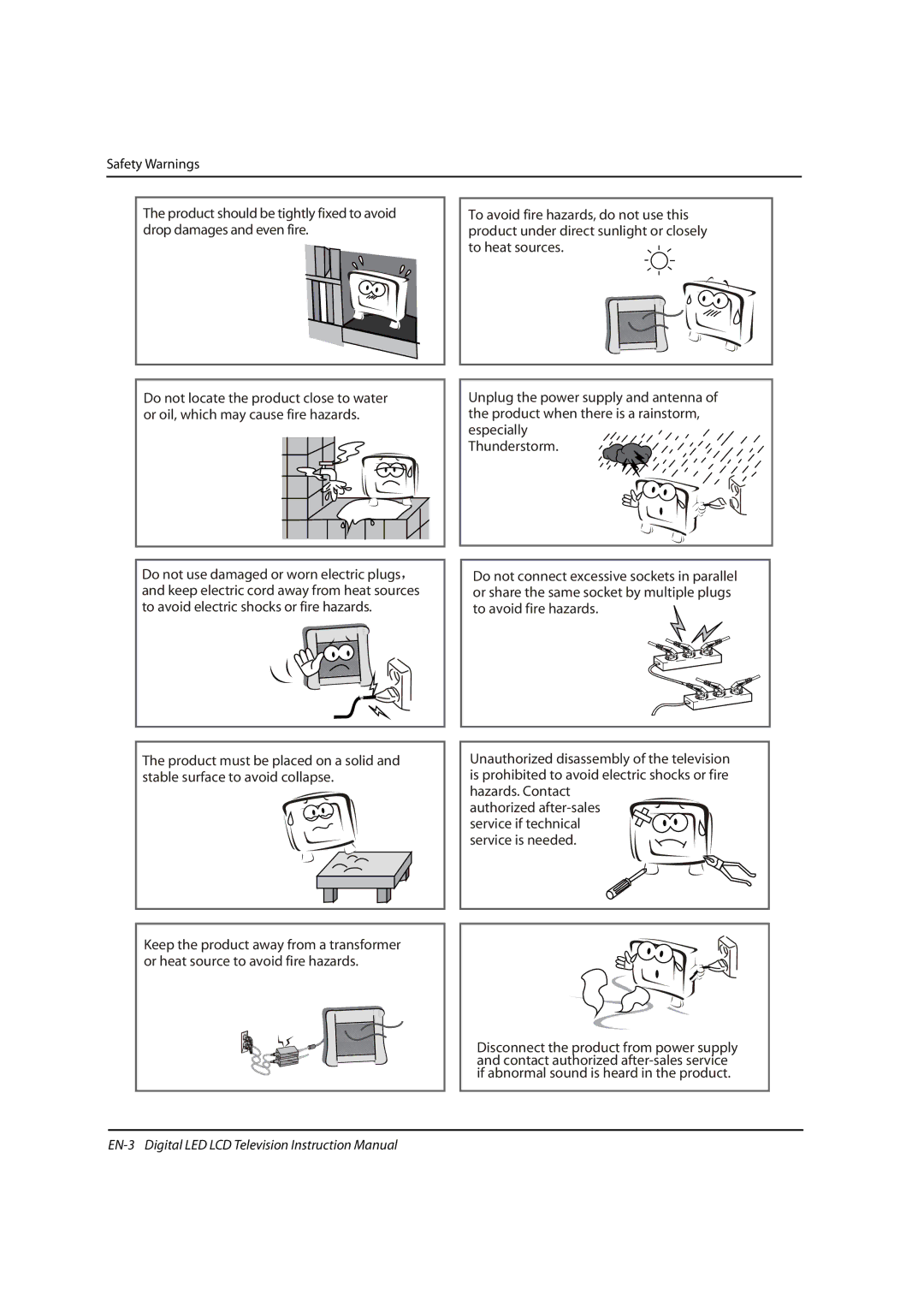 Haier 0090504932V manual Safety Warnings 