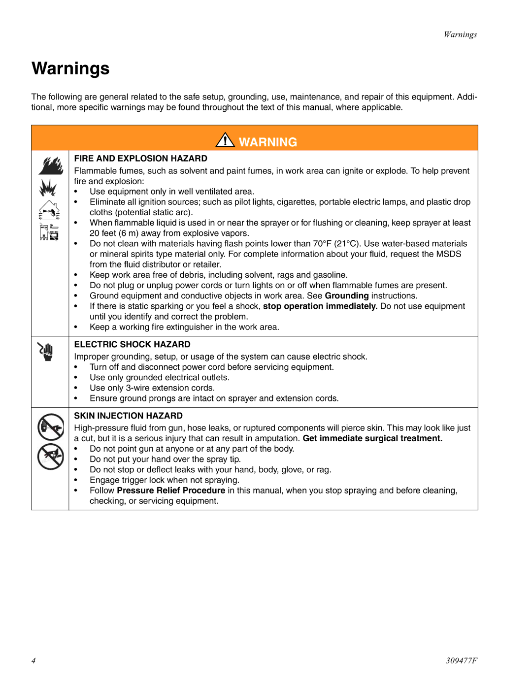 Haier 232738 specifications Fire and Explosion Hazard 