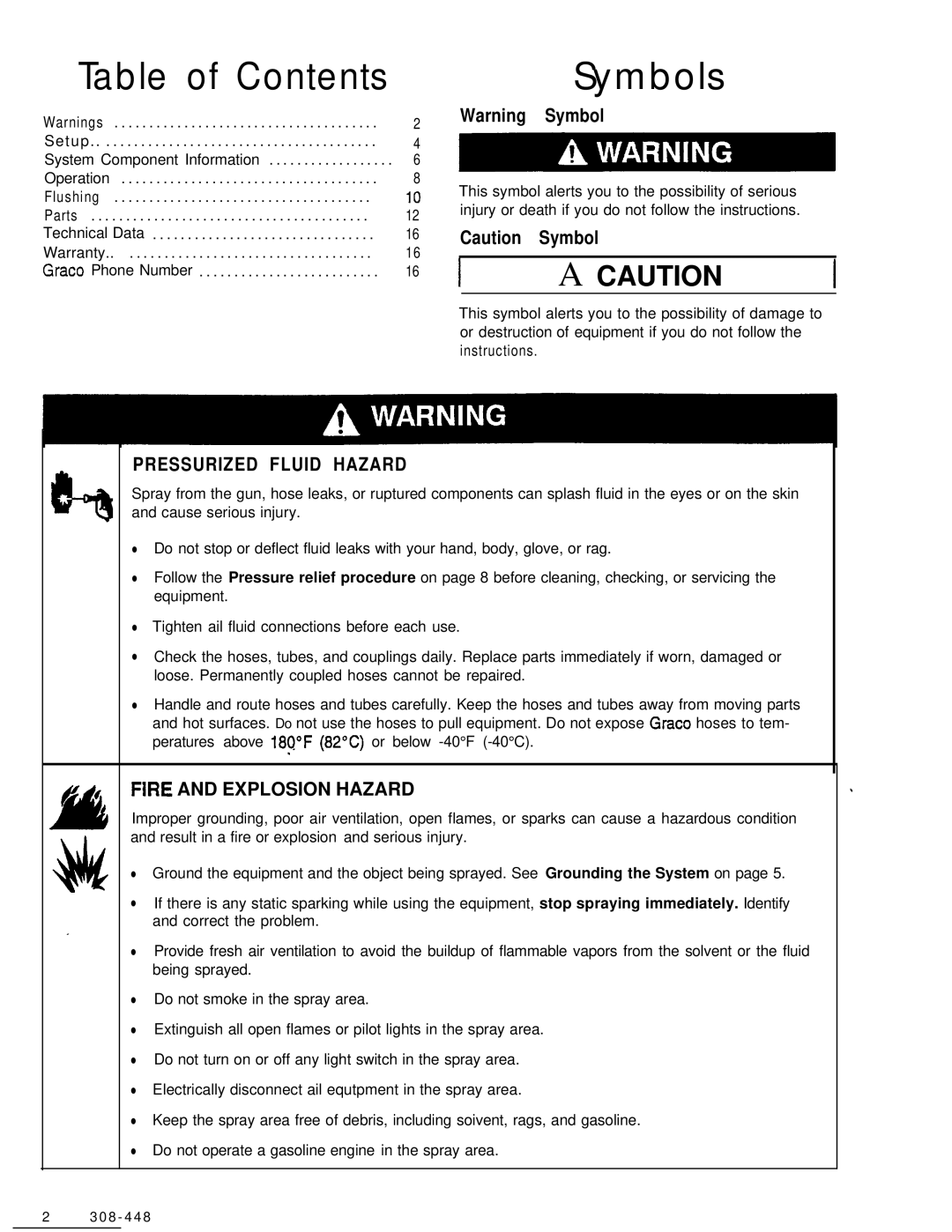 Haier 237410 manual Table of Contents, Symbols 