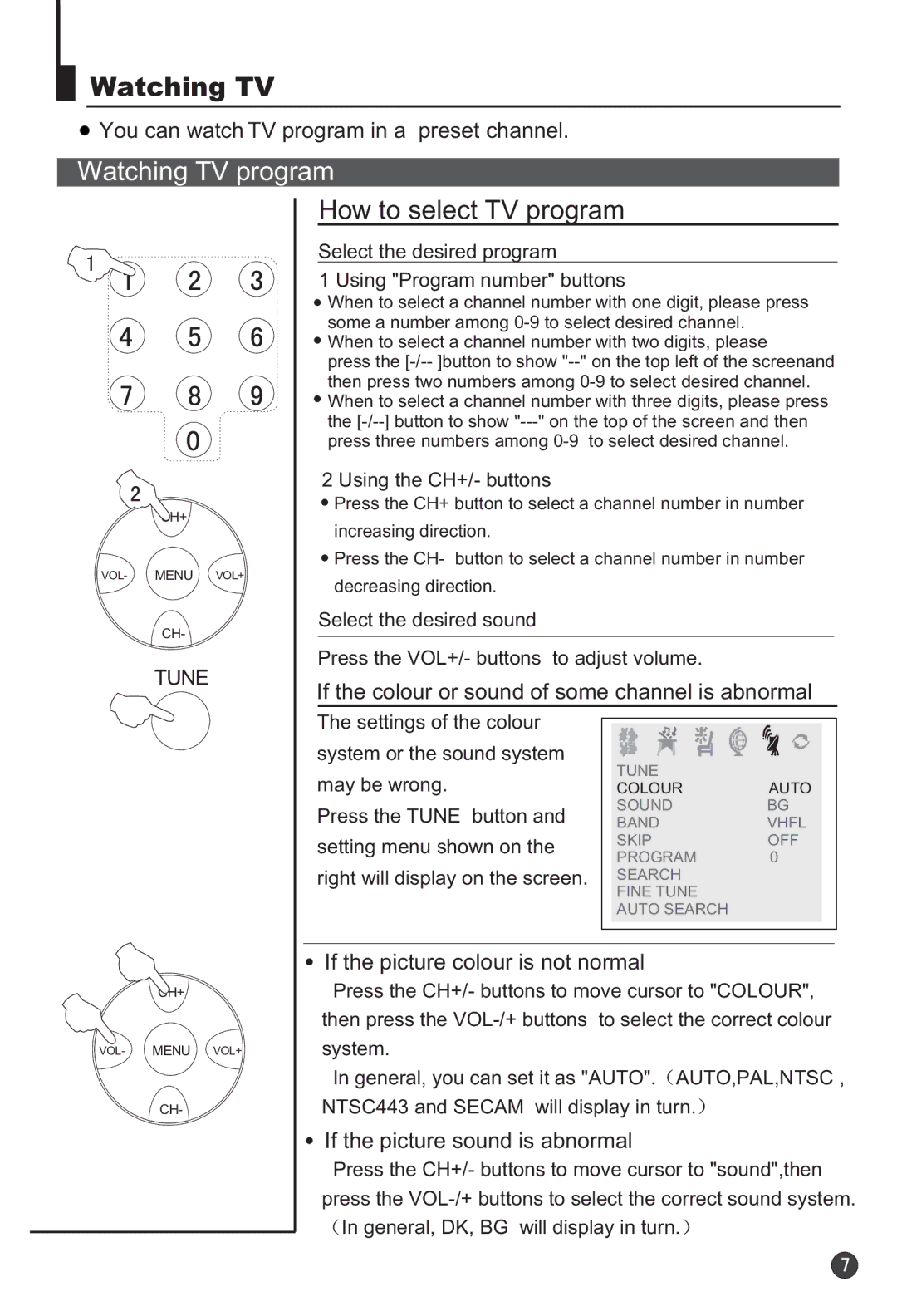 Haier 29F9K owner manual Watching TV program, How to select TV program 