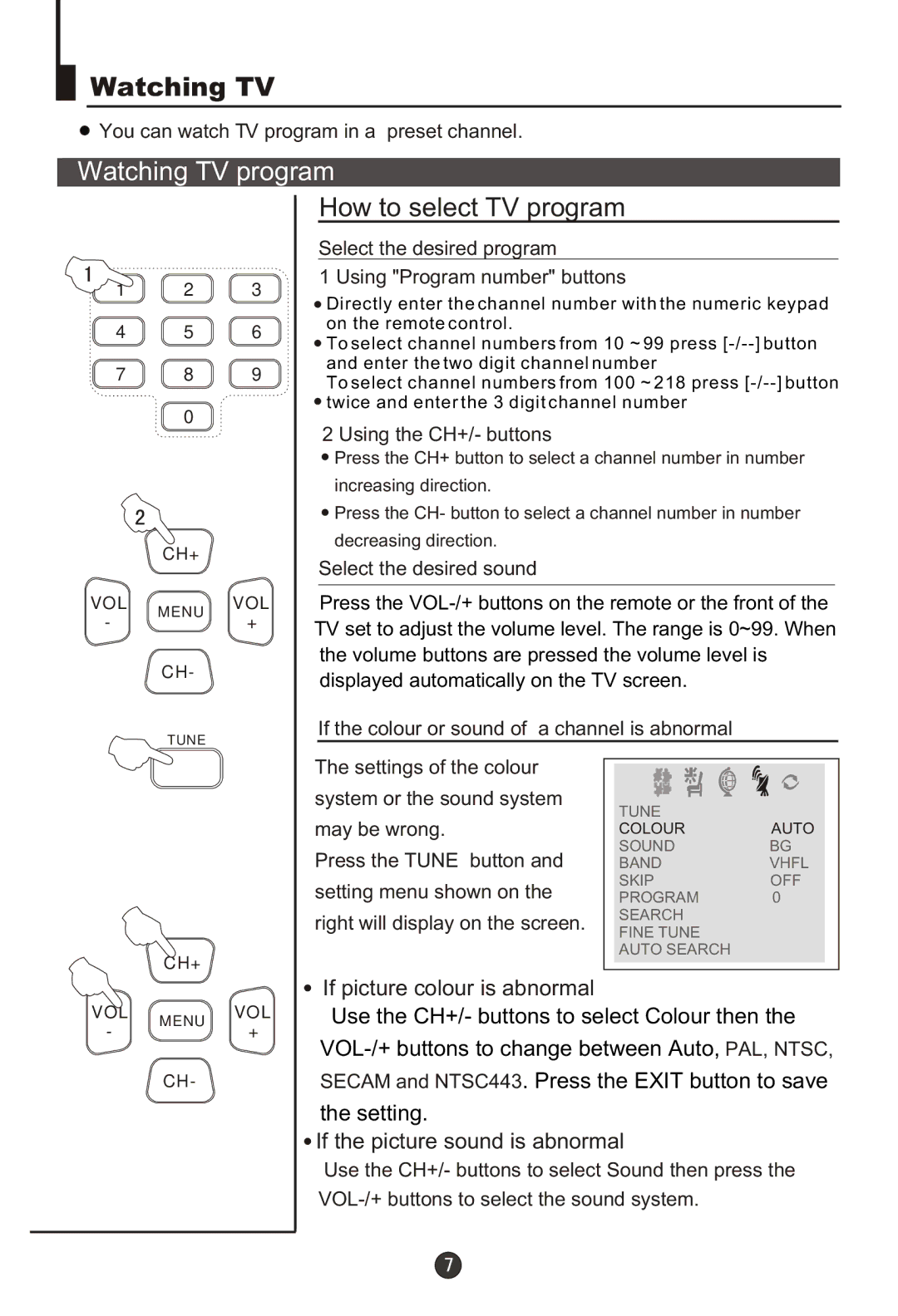 Haier 29T9D-P, 29F9D-P owner manual Watching TV program, How to select TV program 