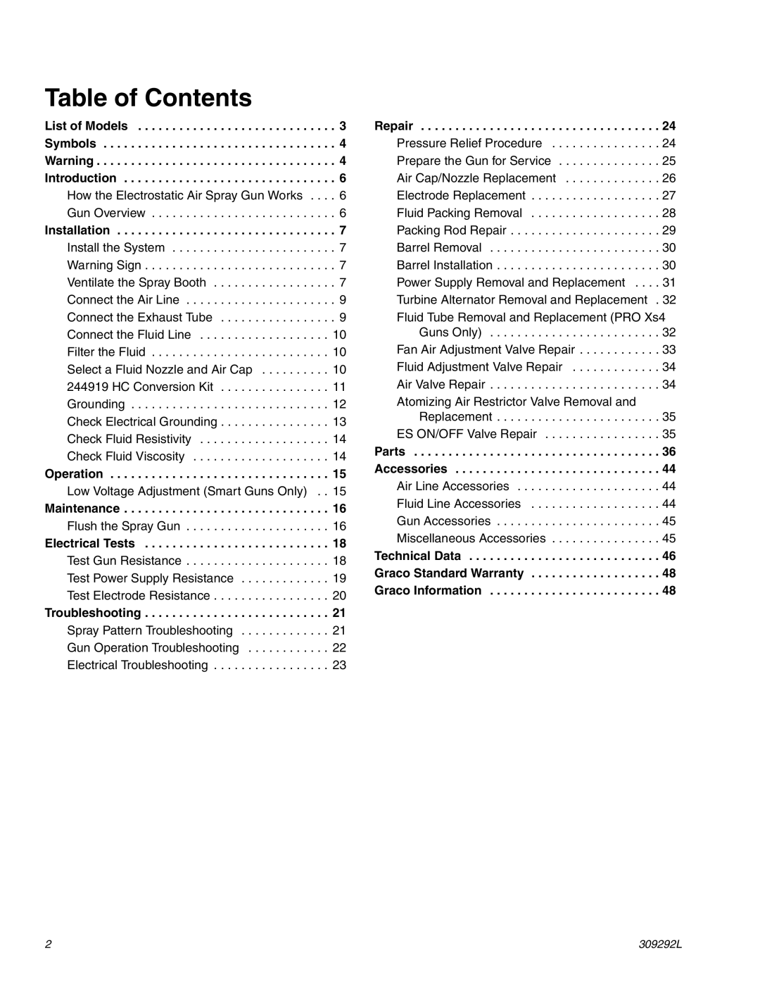 Haier 309292L important safety instructions Table of Contents 