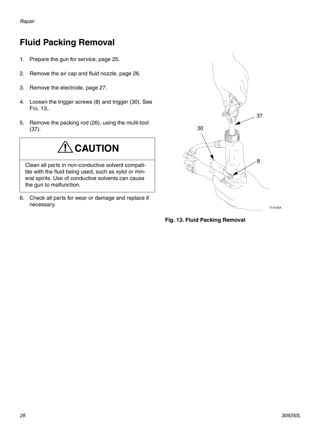 Haier 309292L important safety instructions Fluid Packing Removal 