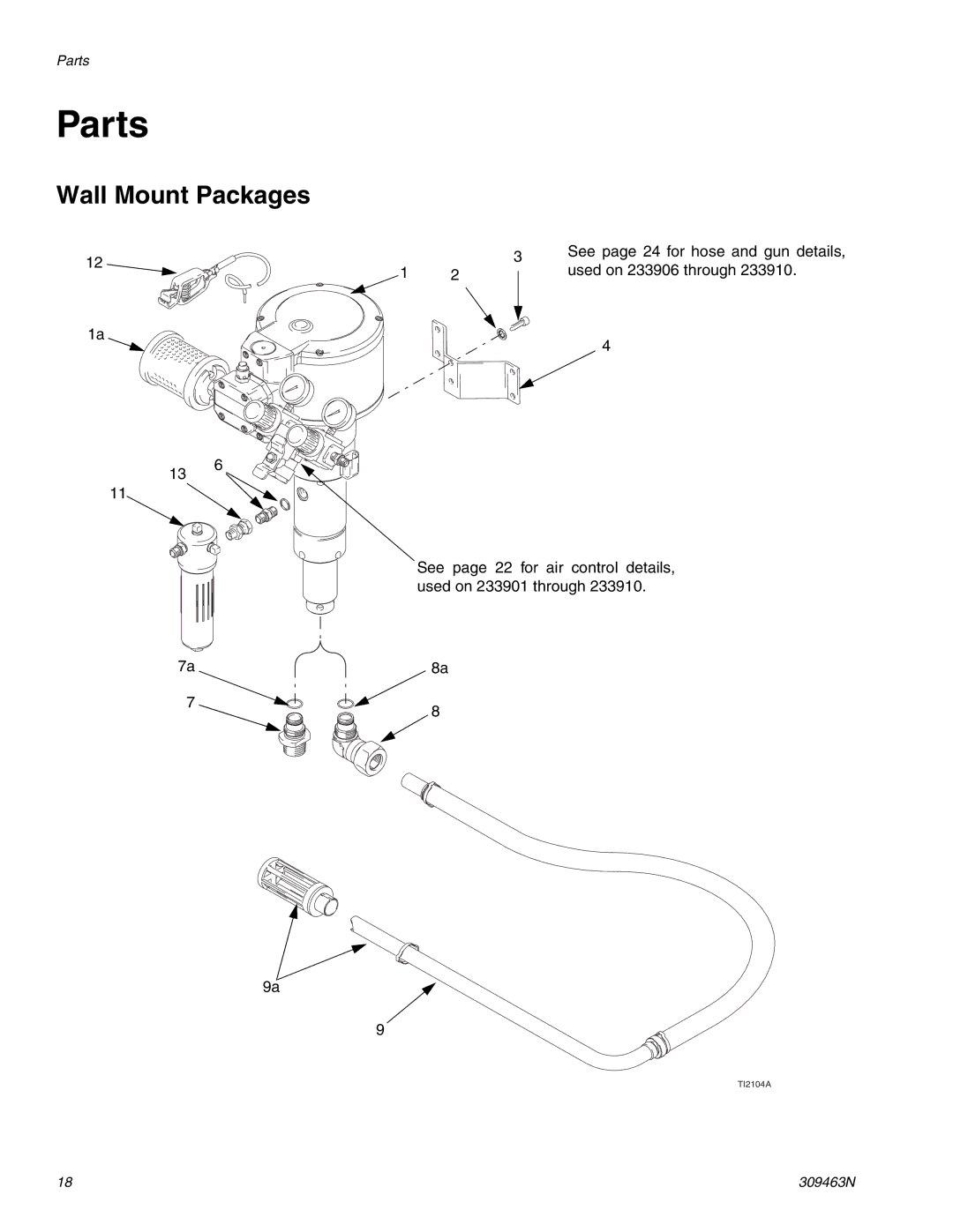 Haier 309463N important safety instructions Parts, Wall Mount Packages 