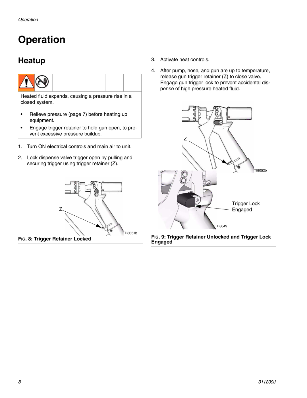 Haier 311209J important safety instructions Operation, Heatup 