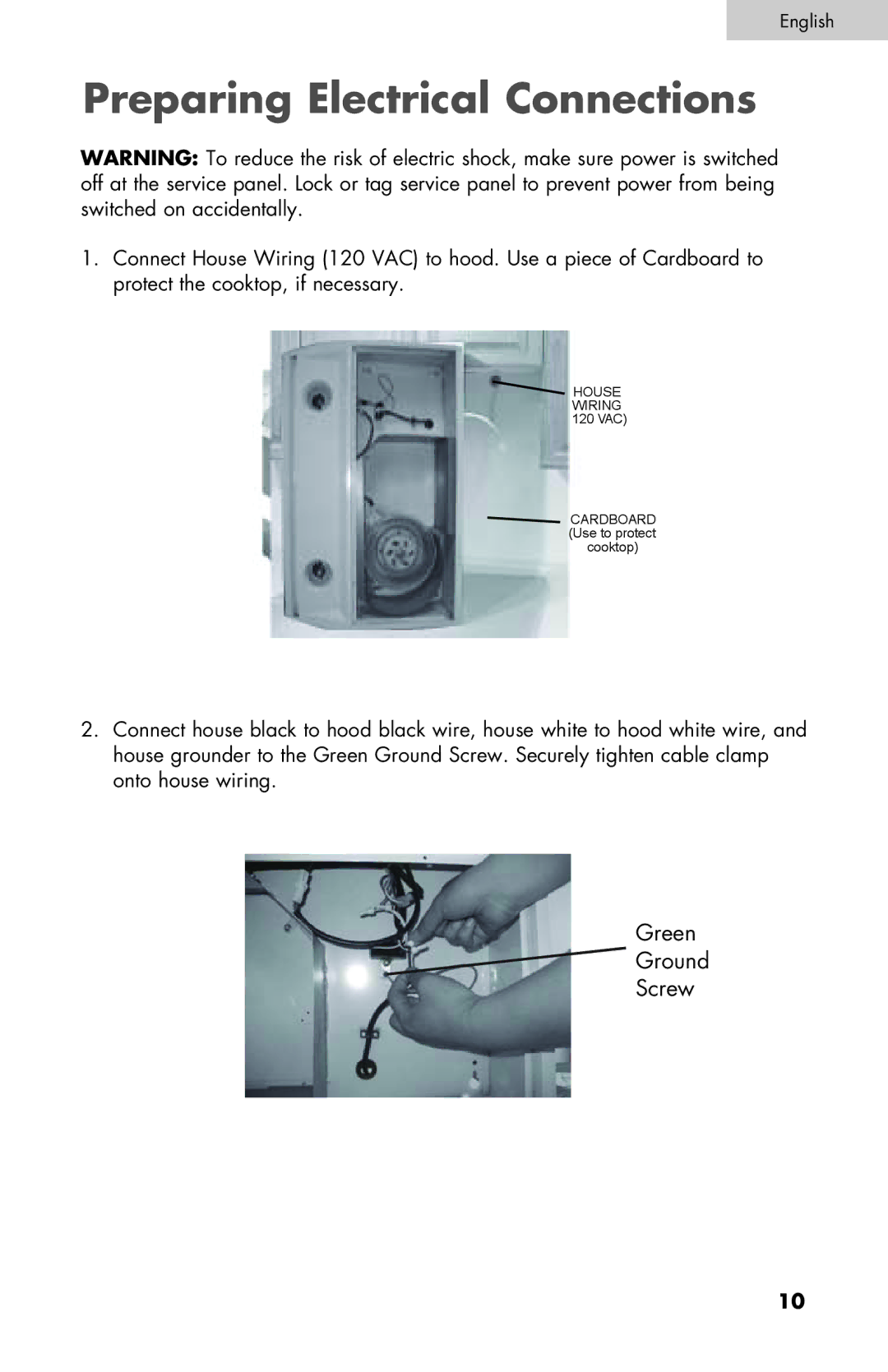 Haier 3000, 4000 user manual Preparing Electrical Connections 