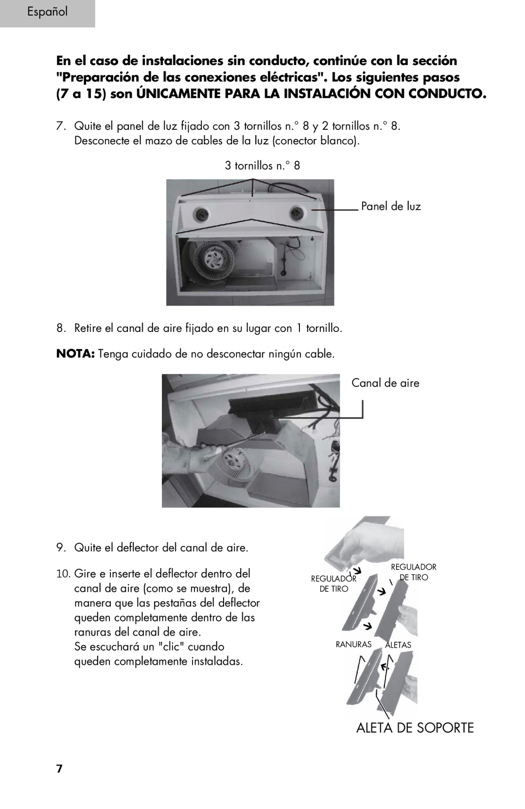 Haier 4000, 3000 user manual son Únicamente Para LA Instalación CON Conducto 