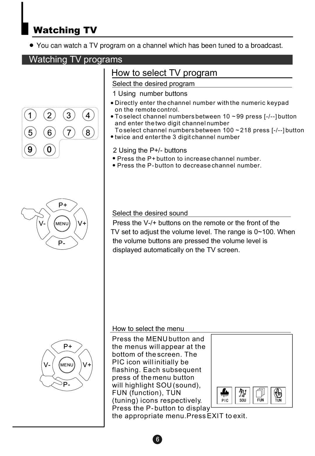 Haier 5115DVD user manual Watching TV programs, How to select TV program 