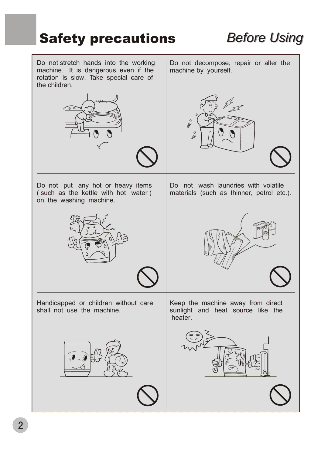 Haier 650 user manual Petrol 