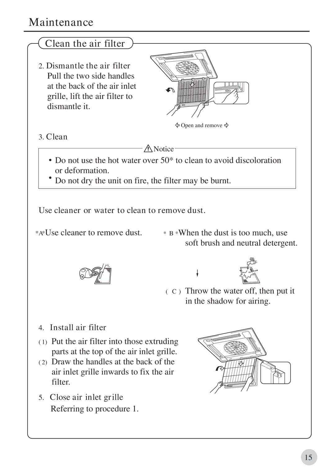 Haier 0010571570, AB212BCBAA manual Open and remove 