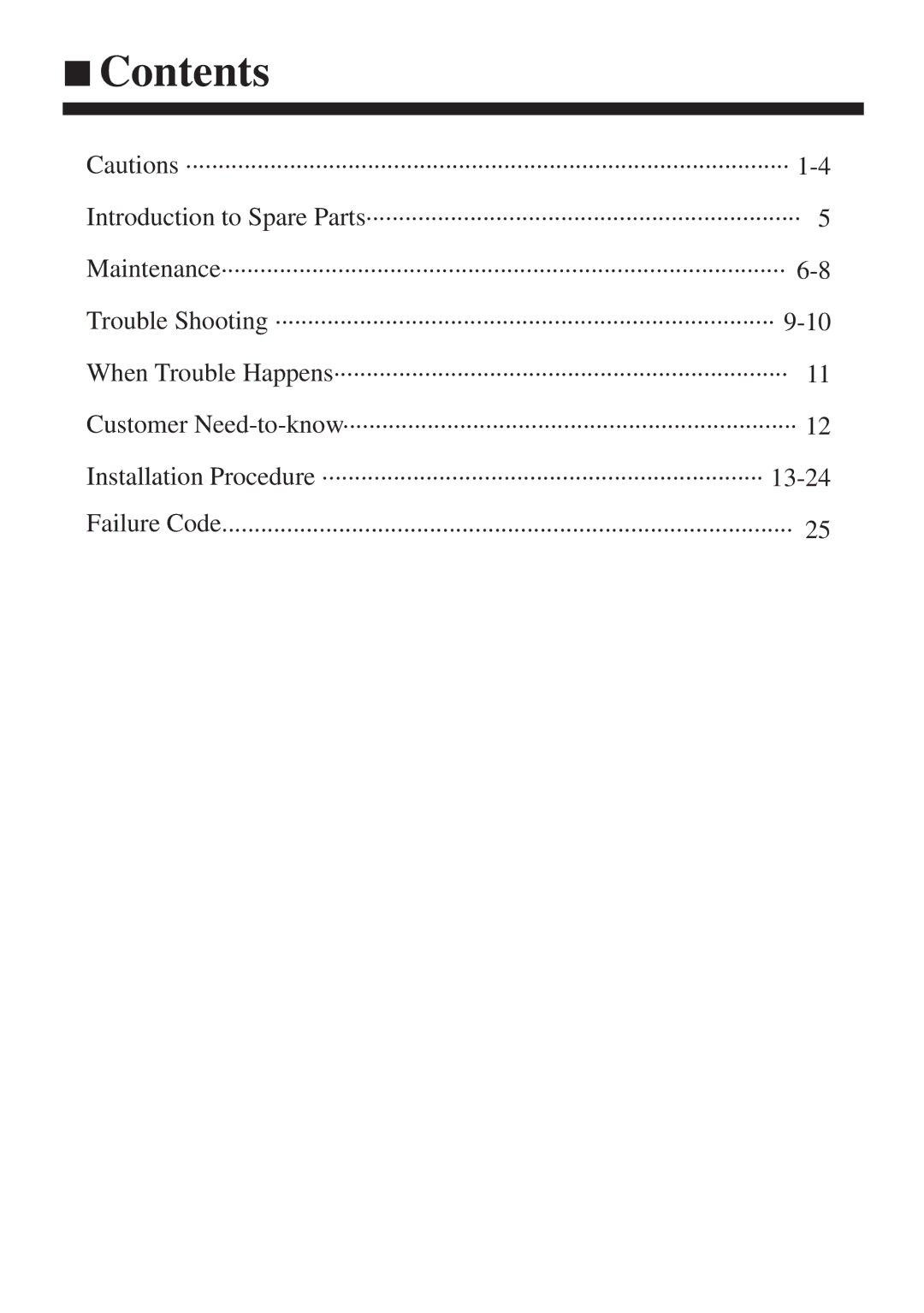 Haier AB212XCEAA operation manual Contents 