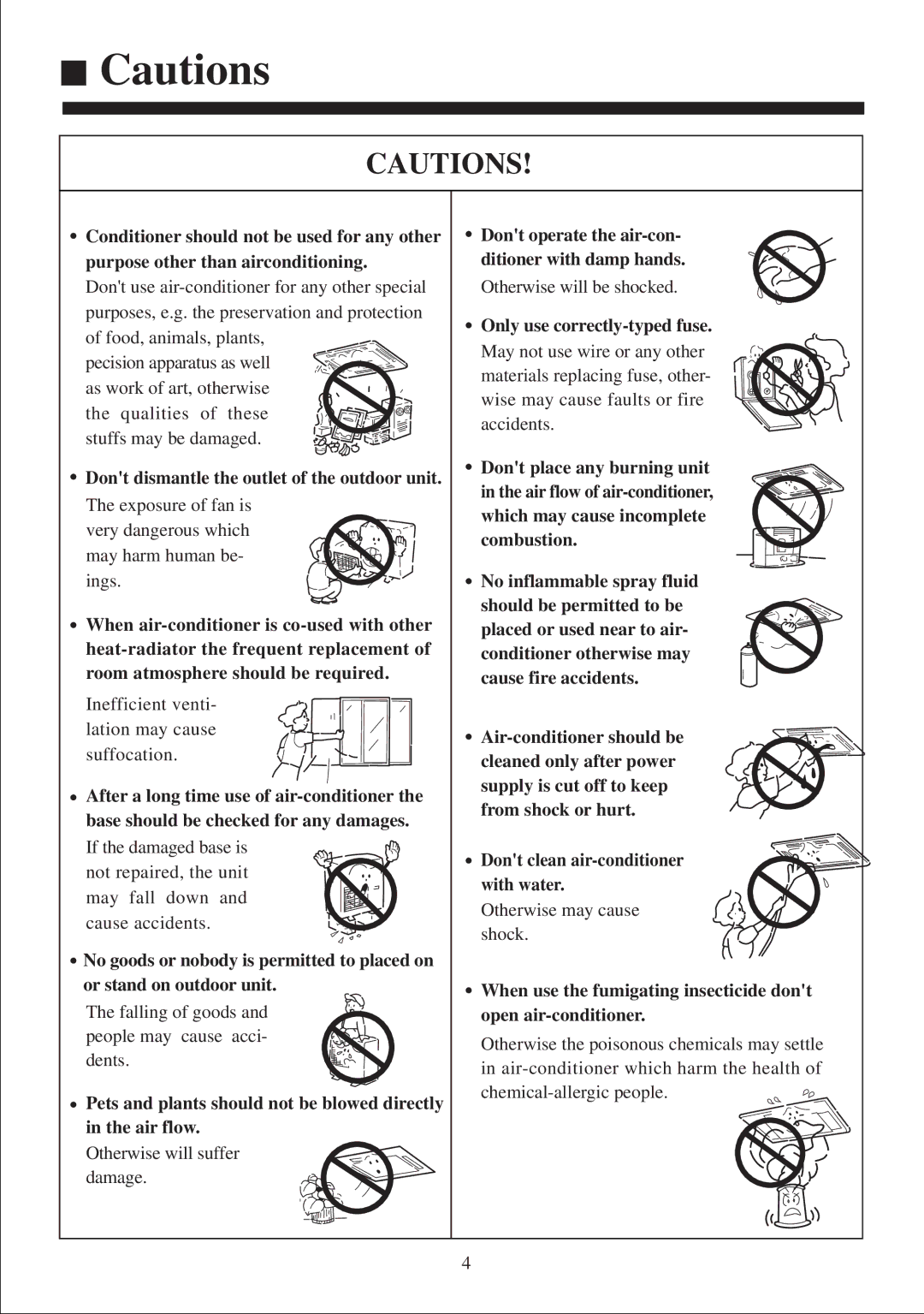 Haier AB212XCEAA operation manual Dont dismantle the outlet of the outdoor unit 