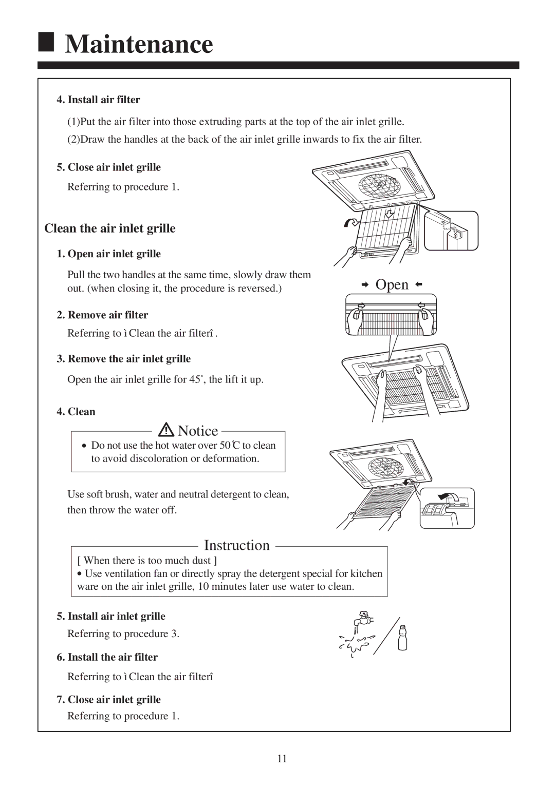 Haier AB142ACBEA, AB52NACBEA, AB42NACBEA, AB28NACBEA, AB36NACBEA, AB242ACBEA, AB182ACBEA operation manual Instruction 