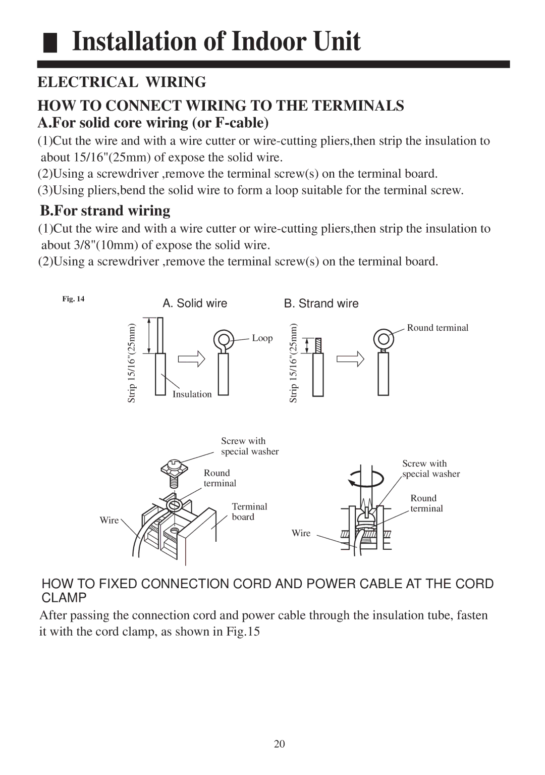 Haier AC422AFERA installation manual Electrical Wiring 