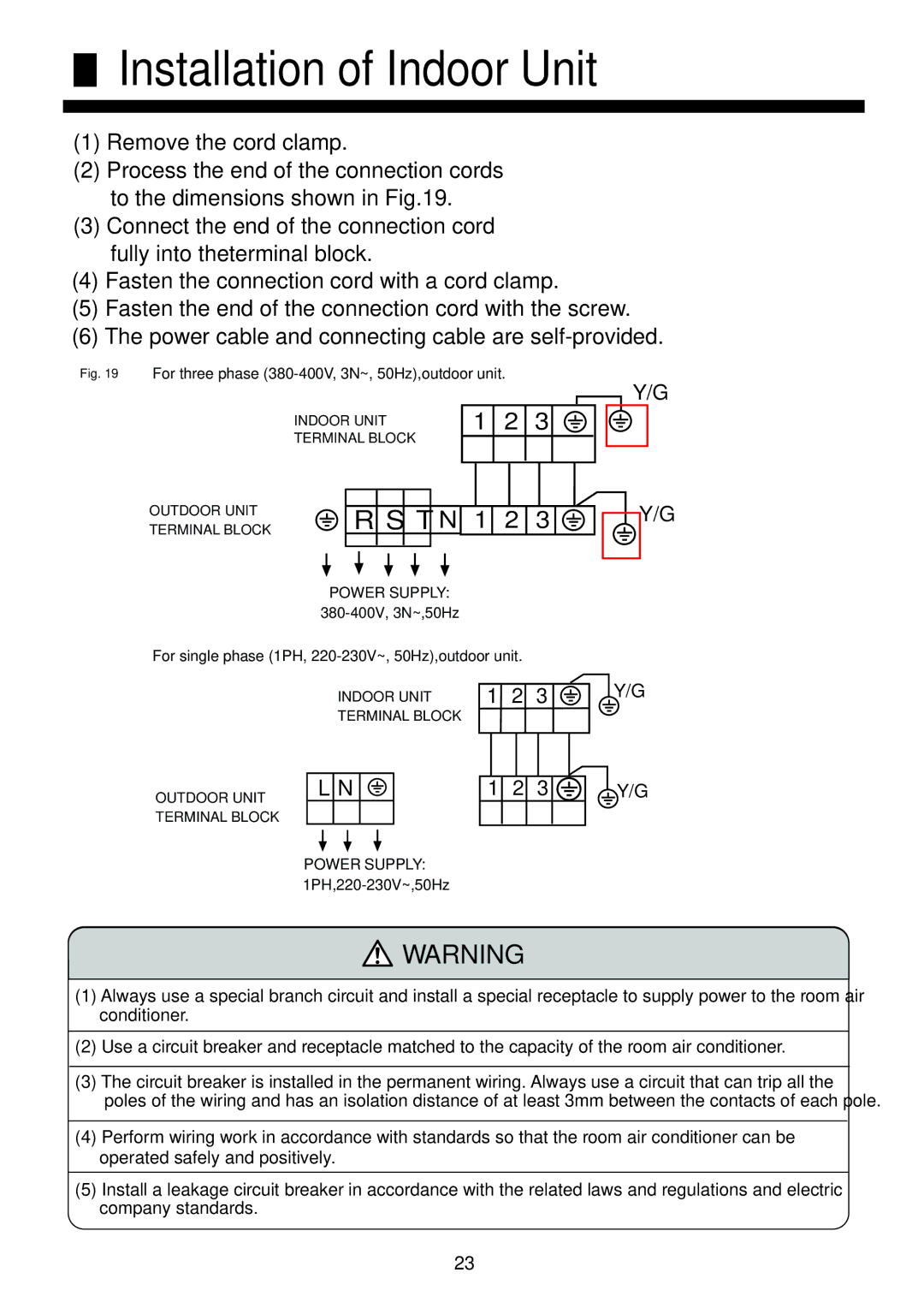 Haier AC422AFERA installation manual T N 1 2 