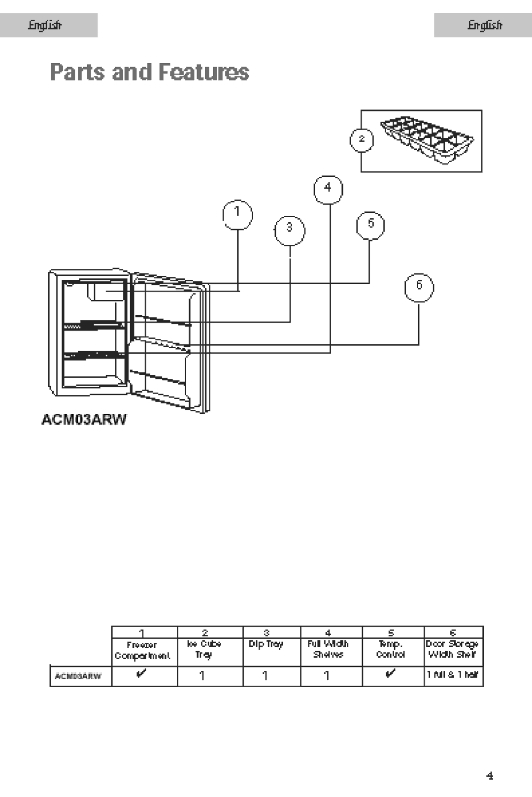 Haier ACM03ARW manual 